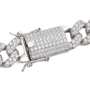 Iced Out Moissanite Diamond Cuban Chain