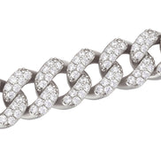 Iced Out Moissanite Diamond Cuban Chain