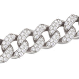 Iced Out Moissanite Diamond Cuban Chain