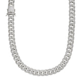Iced Out Moissanite Cuban Chain For Men's