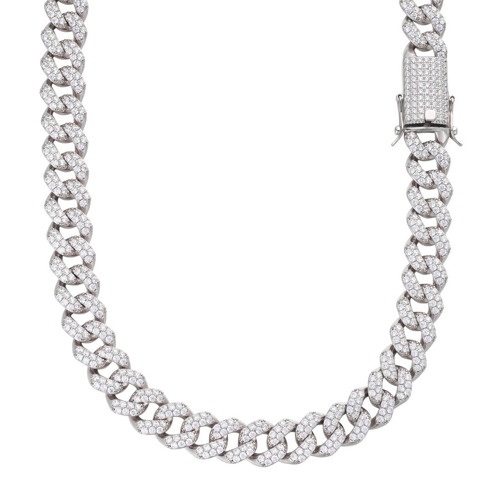 Hip Hop Luxury D Color Moissanite Cuban Chain