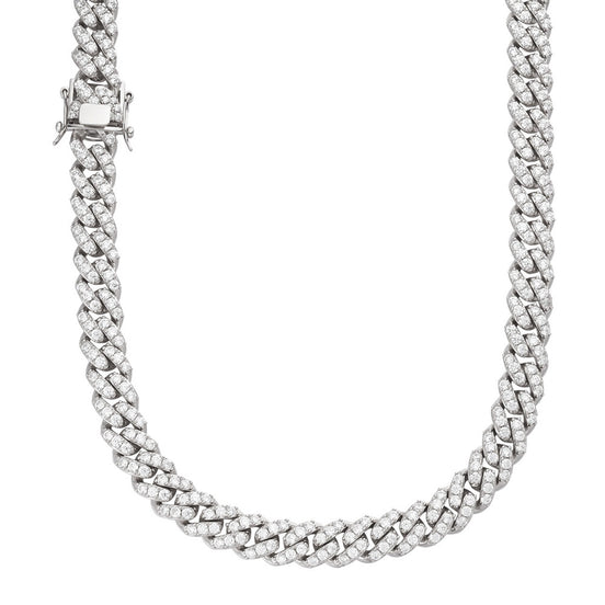 Miami Iced Out Moissnaite Diamond Cuban Chain