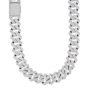 22MM Iced Out Moissnaite Cuban Link Hip Hop Chain