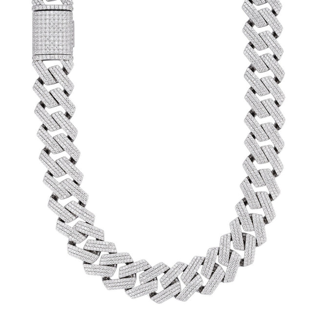 22MM Iced Out Moissnaite Cuban Link Hip Hop Chain