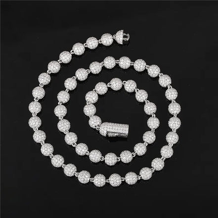 Ice Out Full Moissnaite Diamond Luxury Hip Hop Ball Chain