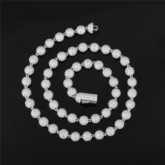 Ice Out Full Moissnaite Diamond Luxury Hip Hop Ball Chain