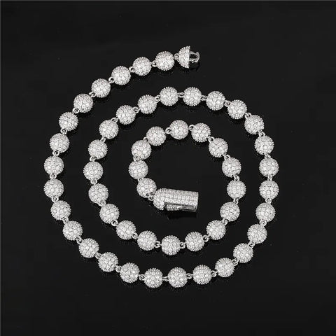 Ice Out Full Moissnaite Diamond Luxury Hip Hop Ball Chain