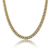 925 Sterling Silver VVS1 Moissanite Miami Cuban Link Chain For Him