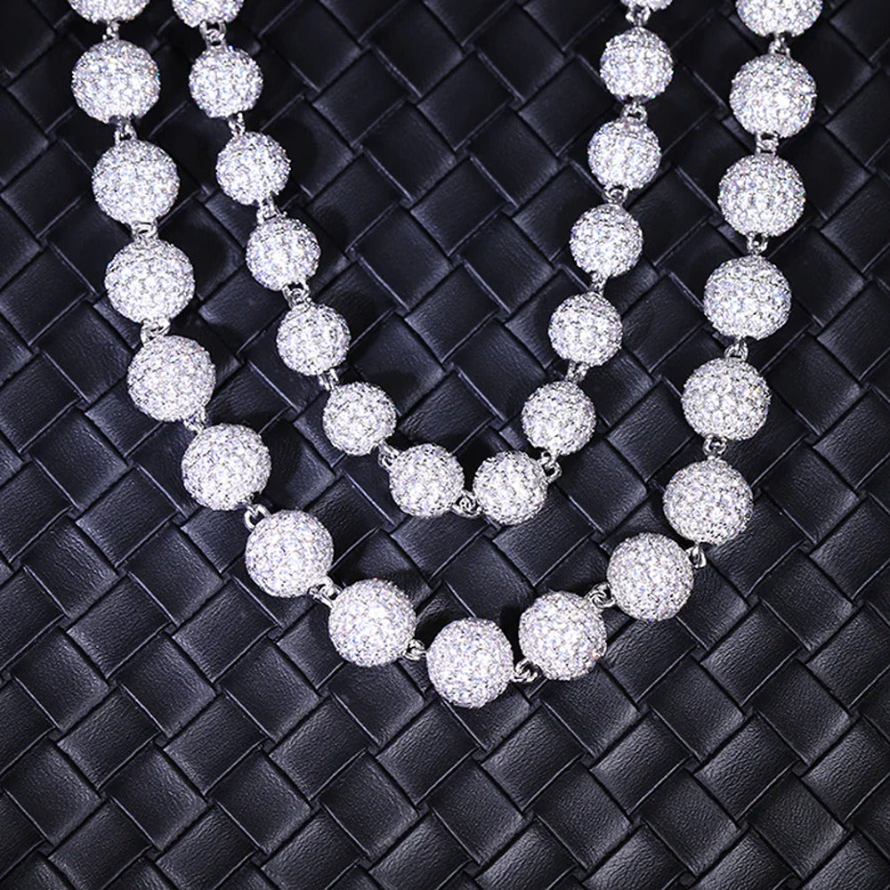 Moissanite Diamond Hip Hip Luxury Ball Chain For Him