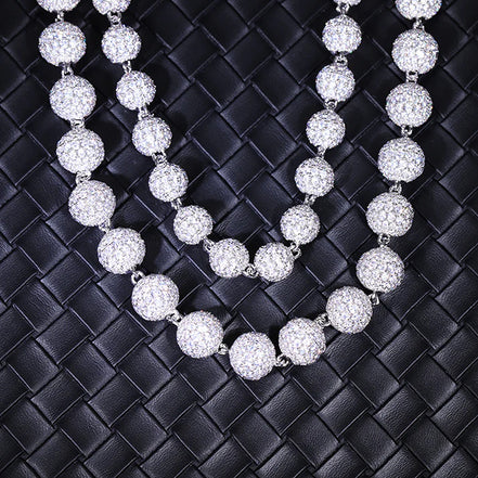 Moissanite Diamond Hip Hip Luxury Ball Chain For Him