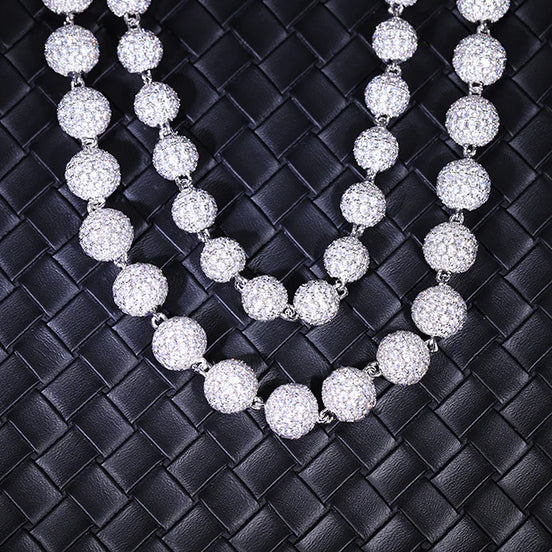 Moissanite Diamond Hip Hip Luxury Ball Chain For Him