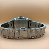 Arabic Dial Fully Moissanite Dual Tone Wrist Watch