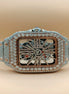 Skeleton Moissanite Stainless Steel Iced Out Luxury Watch