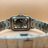 Skeleton Moissanite Stainless Steel Iced Out Luxury Watch