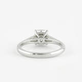 Moissanite Cushion Cut Split Shank Hidden Accent Engagement Ring