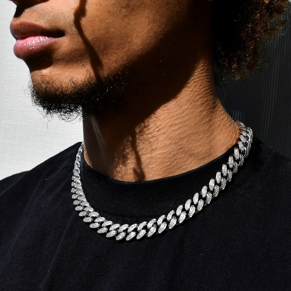 Lab Created Moissanite Luxury Hip Hop Men's Chain