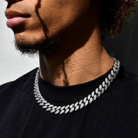 Lab Created Moissanite Luxury Hip Hop Men's Chain
