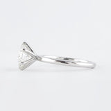 Six Prong Round Cut Solitaire Moissanite Engagement Ring