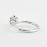 Six Prong Round Cut Solitaire Moissanite Engagement Ring