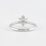 Six Prong Round Cut Solitaire Moissanite Engagement Ring