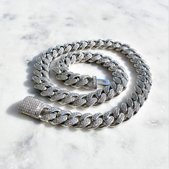 Lab Created Moissanite Luxury Hip Hop Men's Chain