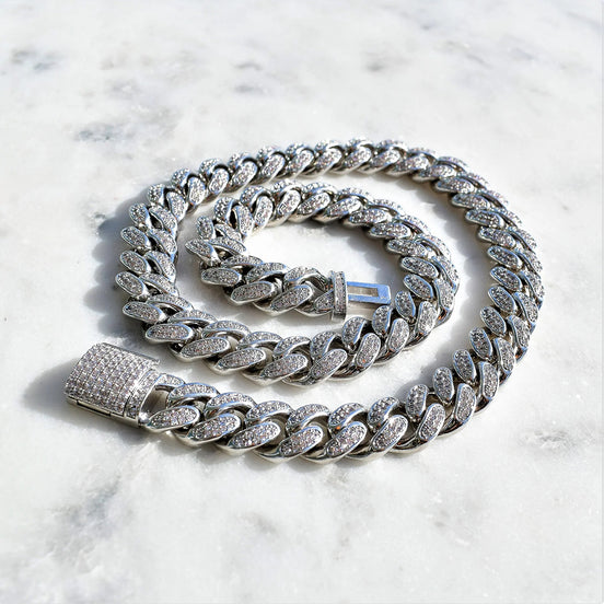 Lab Created Moissanite Luxury Hip Hop Men's Chain