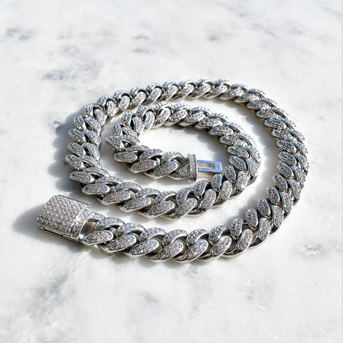 Lab Created Moissanite Luxury Hip Hop Men's Chain