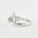 Pear Cut Three Stone Moissnaite Wedding Statement Ring