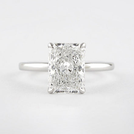 Radiant Cut Solitaire Moissanite Birthday Gift For Her