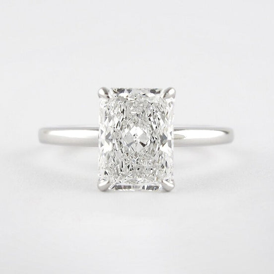 Radiant Cut Solitaire Moissanite Birthday Gift For Her