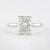 Radiant Cut Solitaire Moissanite Birthday Gift For Her