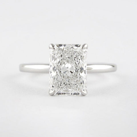 Radiant Cut Solitaire Moissanite Birthday Gift For Her