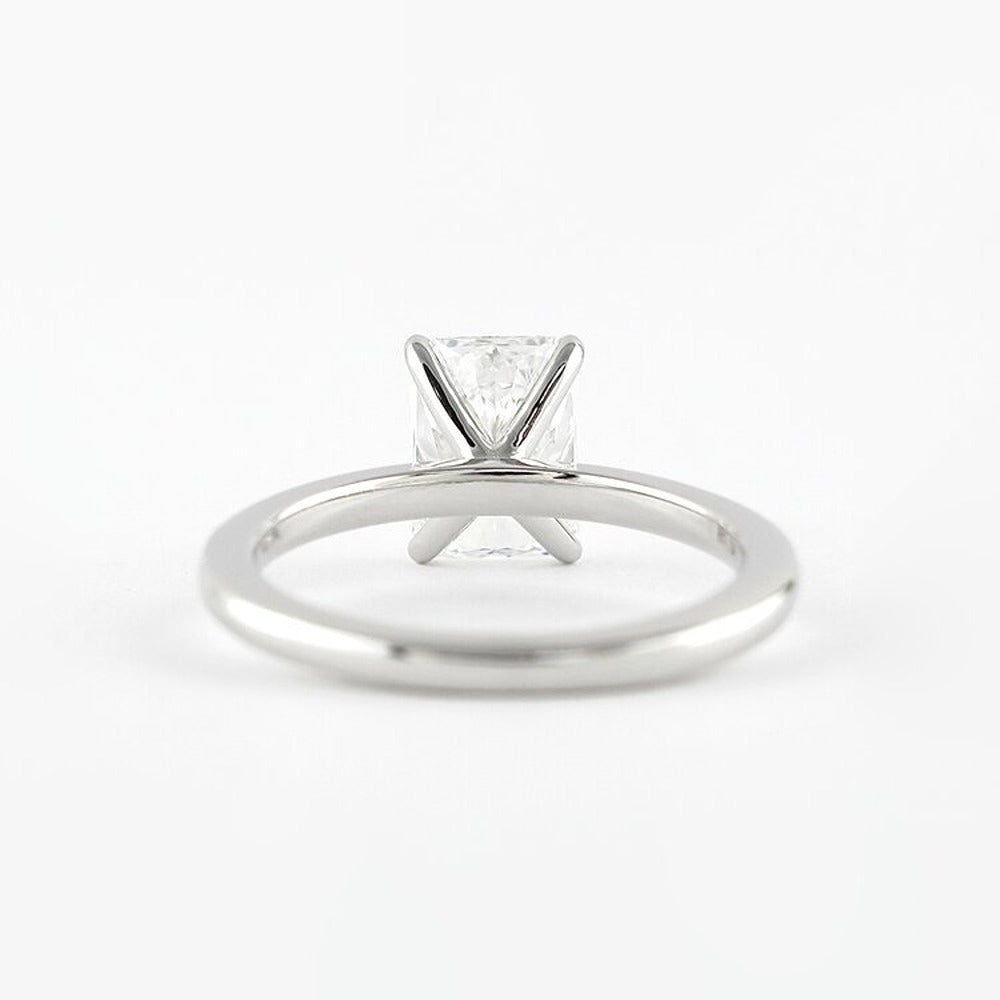 Radiant Cut Solitaire Moissanite Birthday Gift For Her
