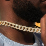 Iced Out Moissanite Cuban Chain Gift for Men's