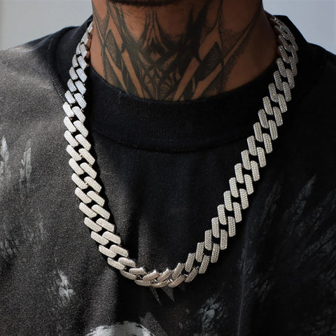 Miami Iced Out Moissanite Hip Hop Cuban Jewelry