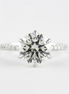 Lab Created Round Cut Pave Set Promise Day Ring For Her