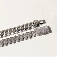 Iced Out Moissanite 20mm Cuban Chain For Men's