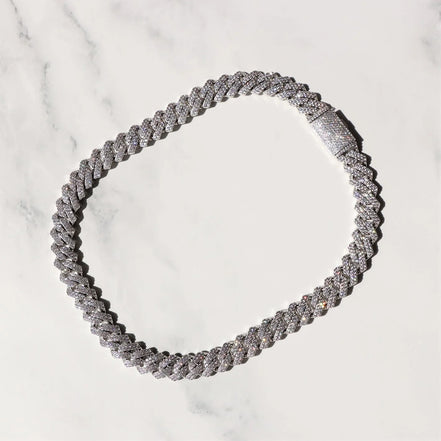 Iced Out Moissanite 20mm Cuban Chain For Men's