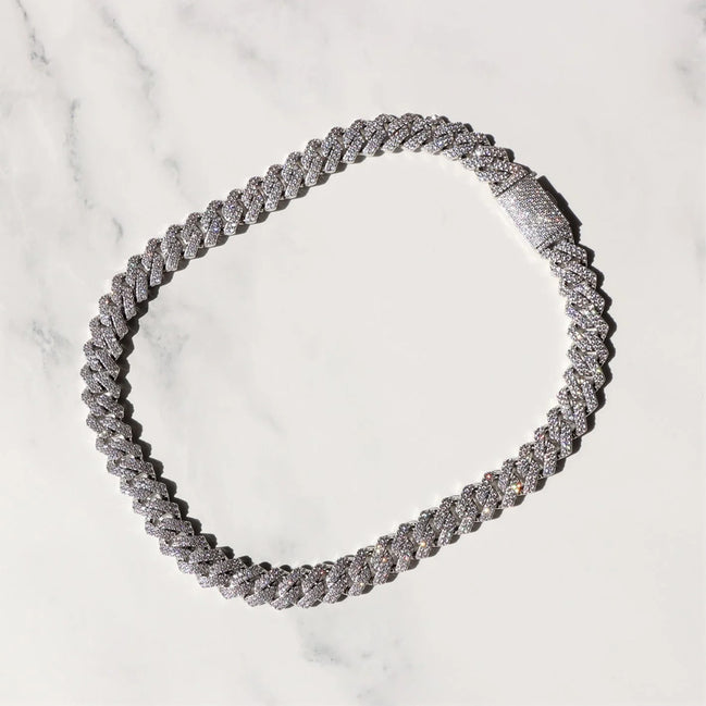 Iced Out Moissanite 20mm Cuban Chain For Men's