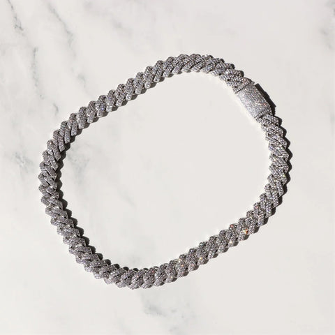 Iced Out Moissanite 20mm Cuban Chain For Men's