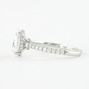Moissanite Hidden Accent Oval Cut Birthday Gift For Women