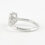 Moissanite Hidden Accent Oval Cut Birthday Gift For Women