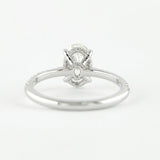 Moissanite Hidden Accent Oval Cut Birthday Gift For Women