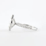 Oval Cut D Color Moissanite Halo Christmas Day Gift For Girls