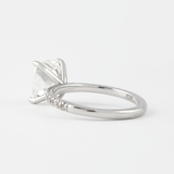 Cushion Cut Moissanite Pave Set Diamond Ring For Women