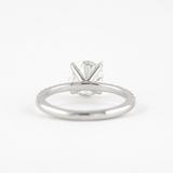 VVS1 Moissanite Round Cut Side Accent Valentine Day Gift