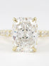Cushion Cut Pave Set Moissanite Wedding Ring