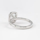 Vintage Halo Cushion Cut Moissanite Wedding Proposal Ring