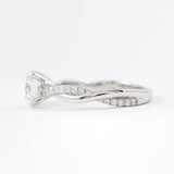Moissanite Round Cut Twisted Ring For Women
