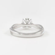 Moissanite Round Cut Twisted Ring For Women